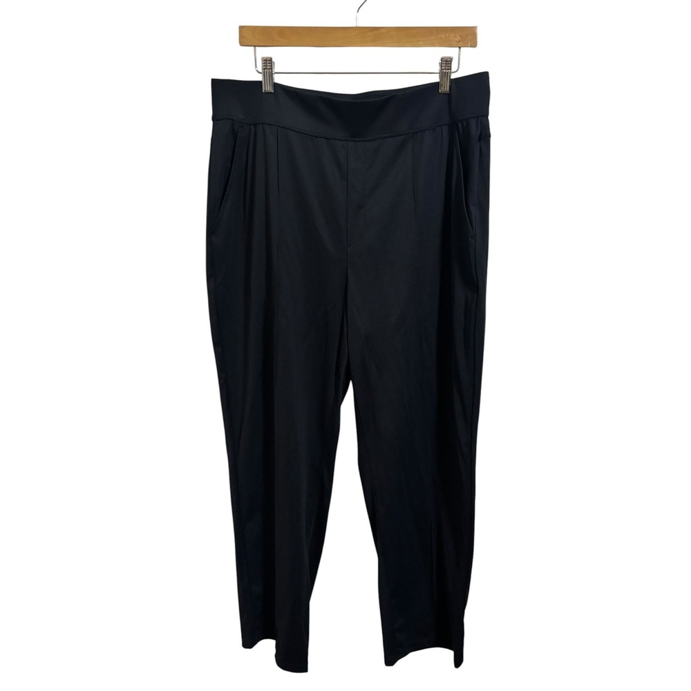 Halara NEW Black High Waisted Straight Leg Work Pants XL Tall Performance Office
